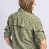 Рубашка PINEWOOD WS Insectsafe Shirt цвет Pine Green / Offwhite превью 3