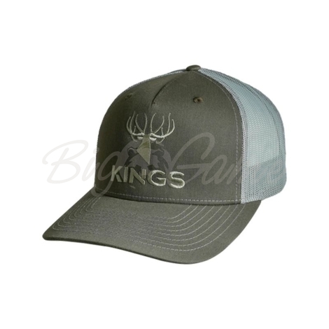 Бейсболка KING'S Five Panel Embroidered Logo Hat цвет Beetle / Quarry фото 1