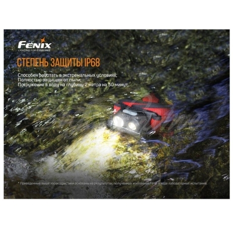 Фонарь налобный FENIX HM65R-T (SST40 + CREE XP-G2 S3, 18650) цвет Черный/Оранжевый фото 15