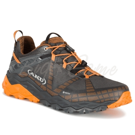 Кроссовки треккинговые AKU Flyrock GTX цвет Black / Orange фото 1