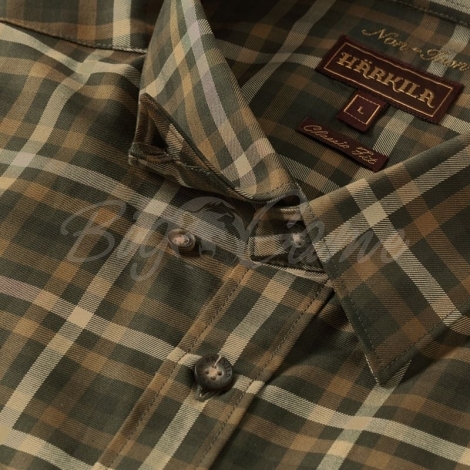 Рубашка HARKILA Milford Shirt цвет Willow green check фото 4