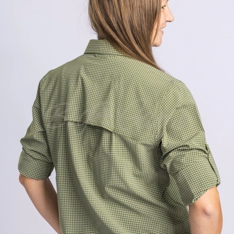 Рубашка PINEWOOD WS Insectsafe Shirt цвет Pine Green / Offwhite фото 3