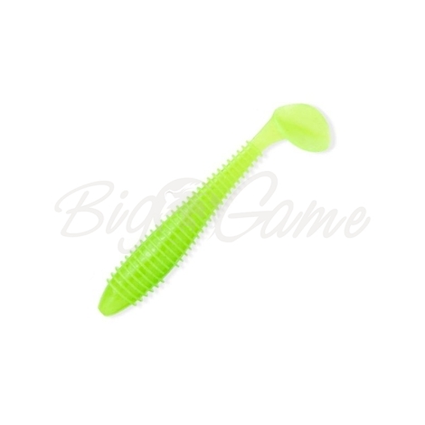 Виброхвост KEITECH Swing Impact FAT 3,3" (7 шт.) цв. #026 Clear Chartreuse Glow фото 1