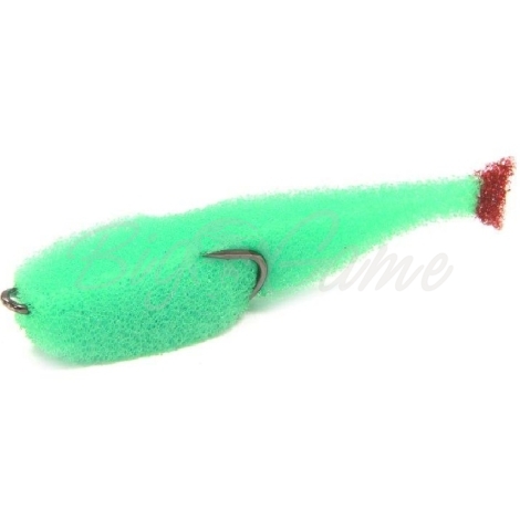Поролоновая рыбка LEX Classic Fish CD 11 GB (зеленое тело / красный хвост) фото 1