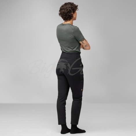 Брюки FJALLRAVEN Keb Fleece Trousers W цвет Black фото 4