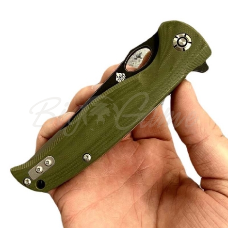 Нож QSP KNIFE Gavial складной цв. зеленый фото 4