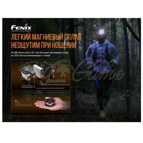 Фонарь налобный FENIX HL18R-T (Cree XP-G3 S3, EVERLIGHT 2835) цвет красный фото 5