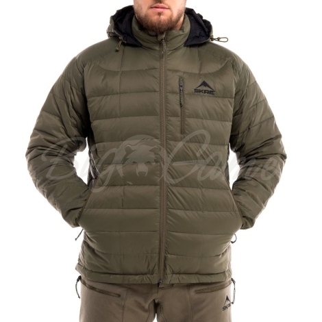 Куртка SKRE Ptarmigan 850 Ultra Down Hoodie цвет Olive Green фото 6