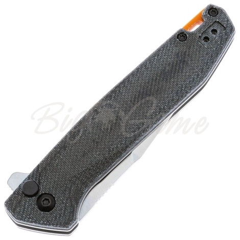 Нож складной полуавтоматический BOKER Border Forest Folder рукоять Микарта цв. Черный фото 2