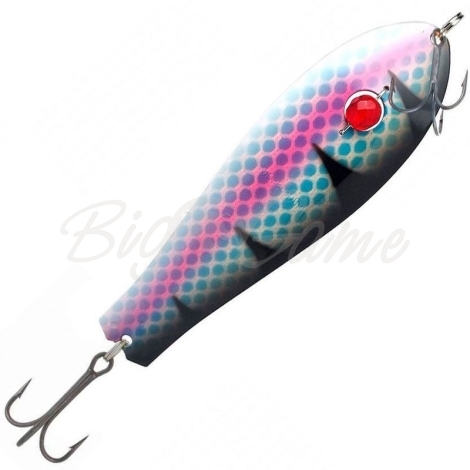 Блесна колеблющаяся KUUSAMO Professor 1 115/27 (бусинка) код цв. BL/BLU/Li-B, UV фото 1