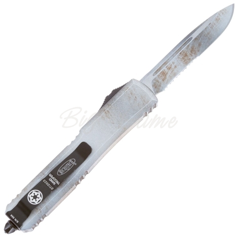 Нож автоматический MICROTECH Ultratech S/E сталь M390, рукоять алюминий цв. Белый фото 4