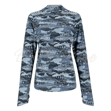 Термокофта SIMMS Women's Bugstopper SolarFlex Hoody цвет Shroud Selvedge фото 1