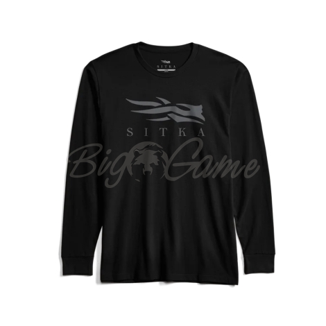 Лонгслив SITKA Icon LS Tee цвет Black / Charcoal фото 1