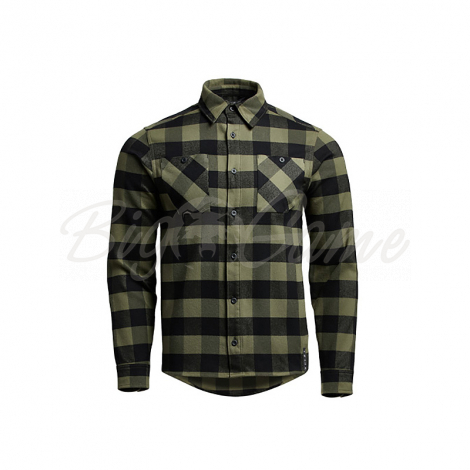 Рубашка SITKA Riser Work Shirt цвет Covert / Black / Plaid фото 1