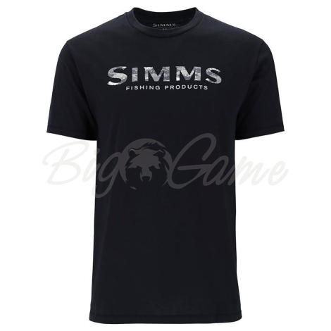 Футболка SIMMS Shroud Fill Logo T-Shirt цвет Black фото 1