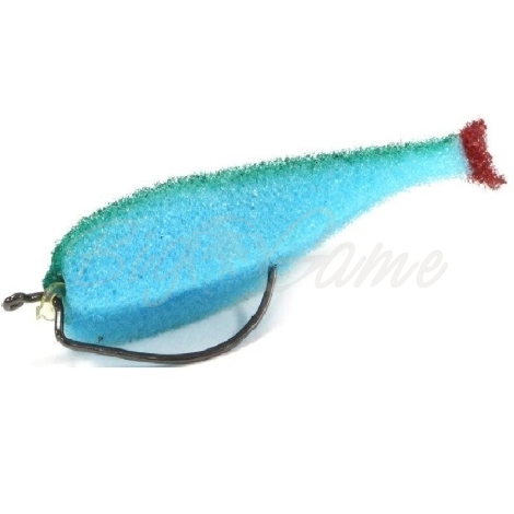 Поролоновая рыбка LEX Classic Fish 12 OF2 BLGB (синее тело / зеленая спина / красный хвост) фото 1