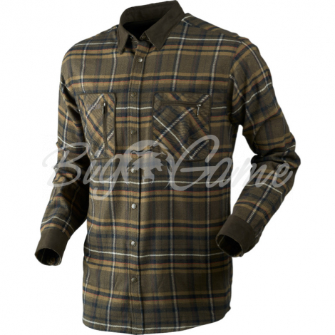 Рубашка HARKILA Pajala Shirt цвет Willow green check фото 1