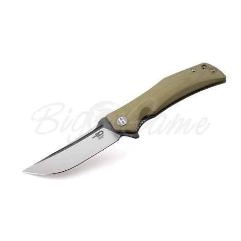Нож складной BESTECH Scimitar сталь D2 рукоять G-10 бежевая фото 2