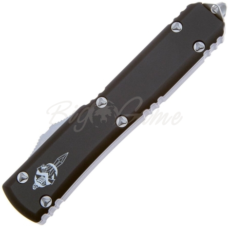 Нож автоматический MICROTECH Ultratech Warhound M390 рукоять Аллюминий 6061 T-6 цв. Черный фото 3