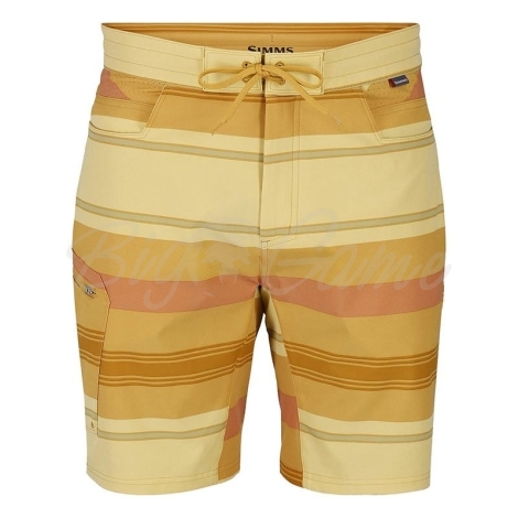 Шорты SIMMS Seamount Board Shorts цвет Baltic Amber Stripe фото 1