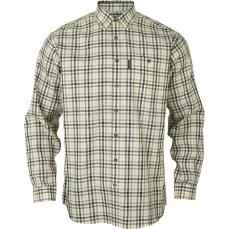 Рубашка HARKILA Milford Shirt цвет Beech green check фото 1