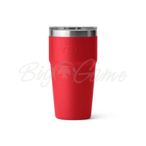 Термостакан YETI Rambler Stackable Cup w/Magslider Lid 591 цвет Rescue Red фото 3