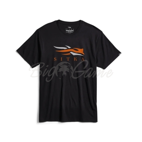 Футболка SITKA Icon Tee цвет Black / Orange фото 1