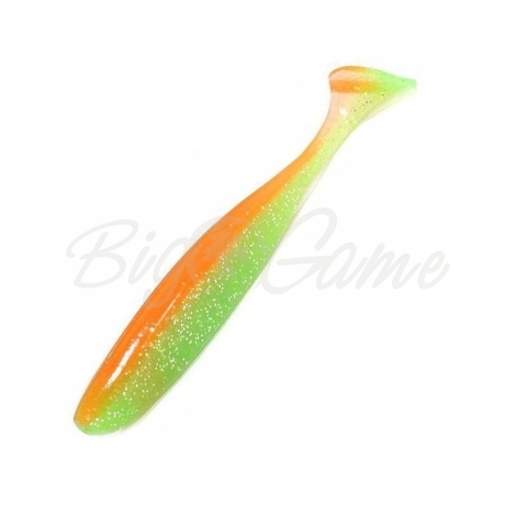 Виброхвост KEITECH Easy Shiner 3,5" (7 шт.) цв. PAL #05 Sun Shine Lime фото 1