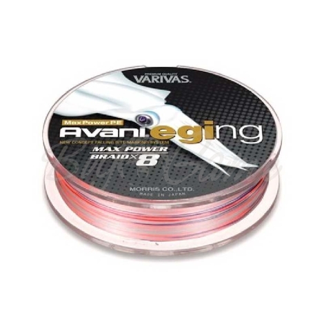 Плетенка VARIVAS Avani Eging Max Power PEx8 150 м цв. Розовый/белый # 0,8 фото 1