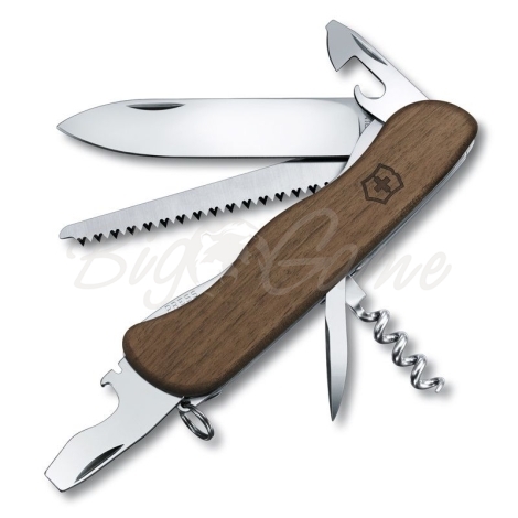 Нож VICTORINOX Forester Wood 111мм 10 функций цв. орех (дерево) фото 1