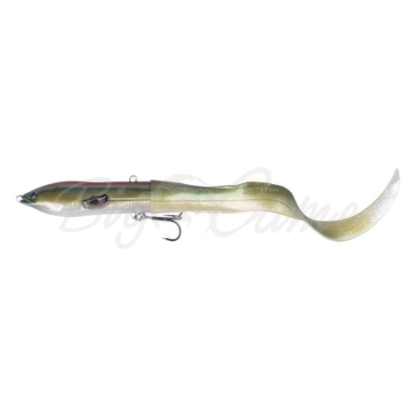 Воблер SAVAGE GEAR 3D Hard Eel Tail Bait 17 цв. 10-Green Silver фото 1