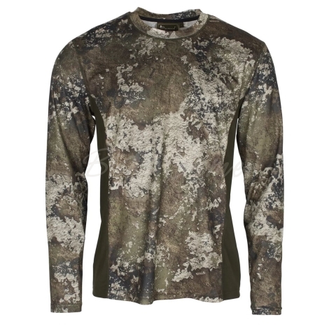 Футболка PINEWOOD Furudal C L/S Insect T-Shirt цвет Strata / Moss Green фото 1