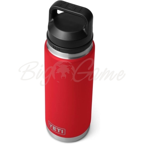 Термос YETI Rambler Bottle Chug Cap 760 цвет Rescue Red фото 2