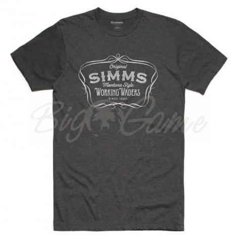 Футболка SIMMS Montana Style T-Shirt цвет Charcoal фото 1