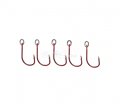 Крючок одинарный SAVAGE GEAR S1 Single Hook Red & DG Kit № 3/0 (10 шт.) фото 1