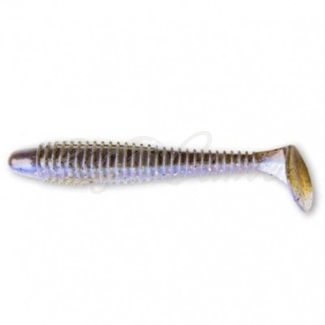 Виброхвост CRAZY FISH Vibro Fat 3,2" (5 шт.) зап. кальмар код цв. 3d Swamp Pearl фото 1