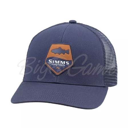 Кепка SIMMS Trout Patch Trucker цвет Admiral Blue фото 1