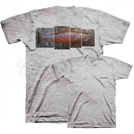 Футболка SIMMS DeYoung Salmon T-Shirt цвет Grey Heather фото 1