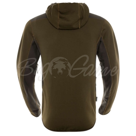 Толстовка HARKILA Deer Stalker fleece hoodie цвет Willow green / Shadow brown фото 2