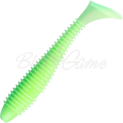 Виброхвост KEITECH Swing Impact FAT 6,8 (3 шт.) цв. #EA11 Lime Chartreuse Glow фото 1