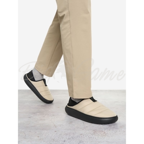 Слипоны CROCS Puff Moc цвет Бежевый / Черный фото 7