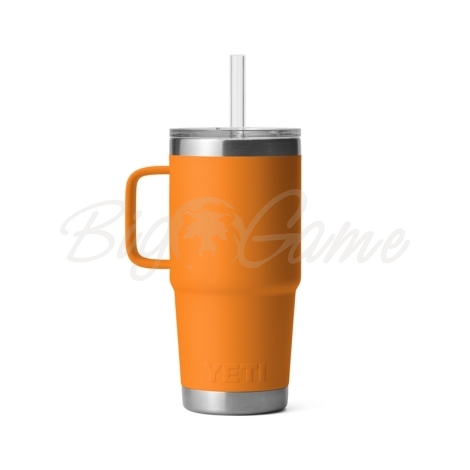 Термокружка YETI Rambler Straw Mug 710 цвет King Crab Orange фото 2