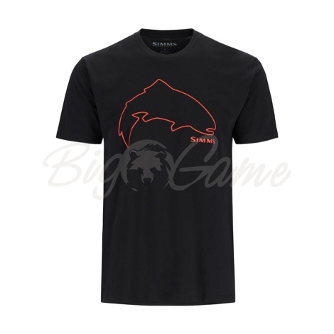Футболка SIMMS Trout Outline T-Shirt цвет Black фото 1