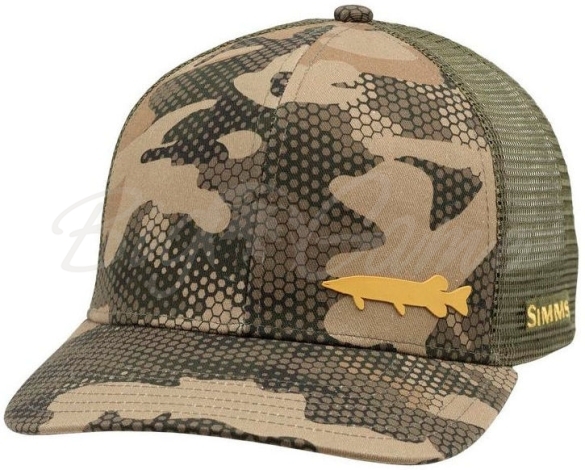 Кепка SIMMS Payoff Trucker цвет Pike Hex Flo Camo Timber фото 1