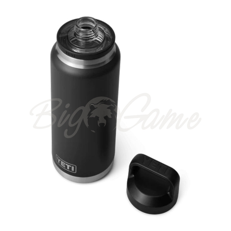 Термос YETI Rambler Bottle Chug Cap 1065 цвет Black фото 4