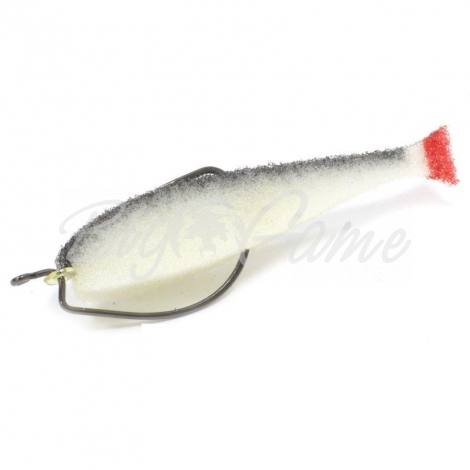 Поролоновая рыбка LEX Classic Fish CD 12 WBB (белое тело / черная спина / красный хвост) фото 1