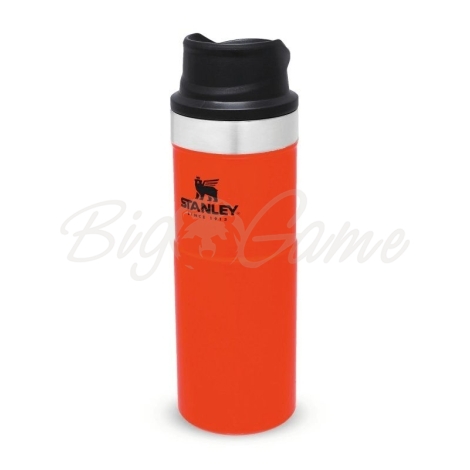 Термокружка STANLEY Classic The Trigger Action Travel Mug цвет оранжевый фото 1