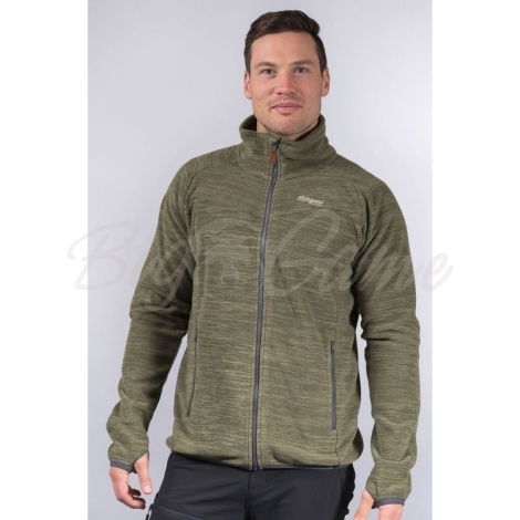 BERGANS Hareid Fleece Jacket NoHood Seaweed Mel