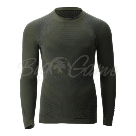 Термокофта UYN Ambityon Defender Uw Shirt Long цвет Tactical Green / Anthracite фото 1