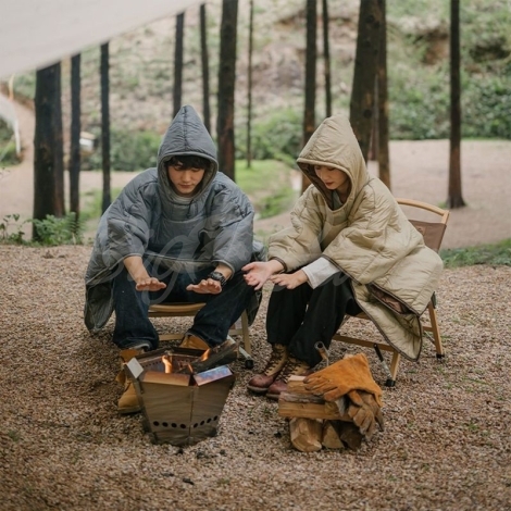 Спальный мешок-пончо NATUREHIKE Cloak-Sleeping Bag цвет Desert Yellow фото 5